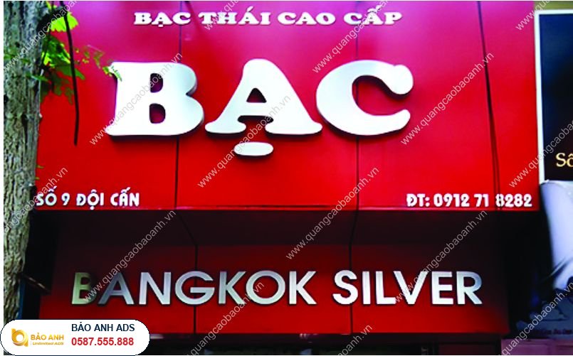 Biển Alu gắn chữ nổi uy tín tại Hải Dương