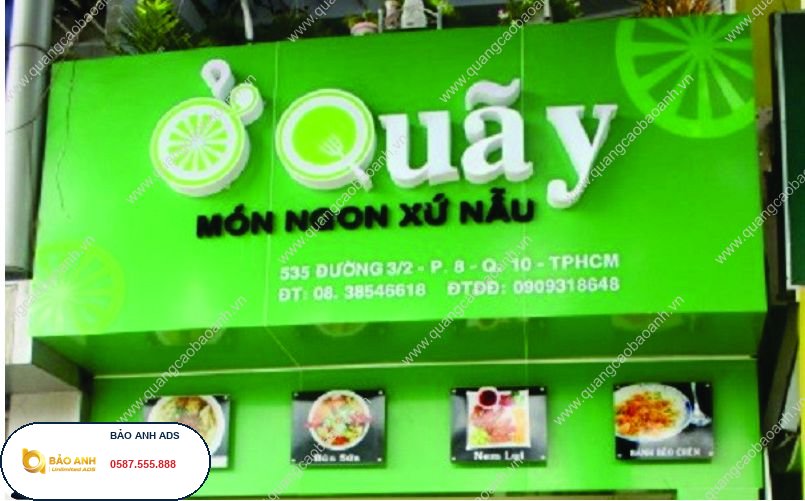 Thi công biển Alu gắn chữ nổi uy tín, chuyên nghiệp tại Hải Dương