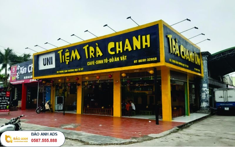 Biển Aluminium (Alu) gắn chữ nổi tại Hải Dương