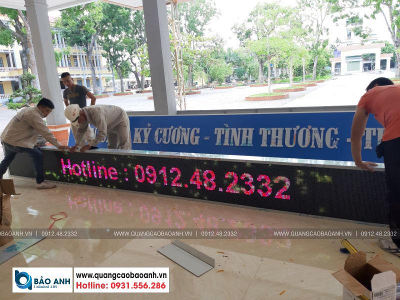 Biển đèn led ma trận full color tại Hải Dương