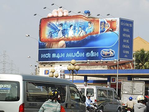 Thi công biển quảng cáo bạt Hiflex uy tín tại Thanh Hà Hải Dương