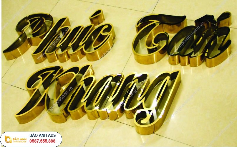 Biển Quảng Cáo Chữ Nổi Đồng, Inox Tại Hải Dương