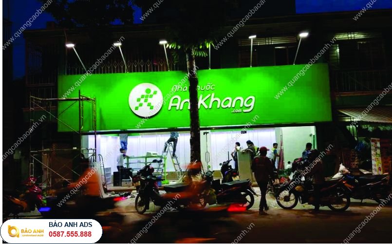 Thi công biển quảng cáo ốp nhôm Aluminium uy tín tại Hải Dương