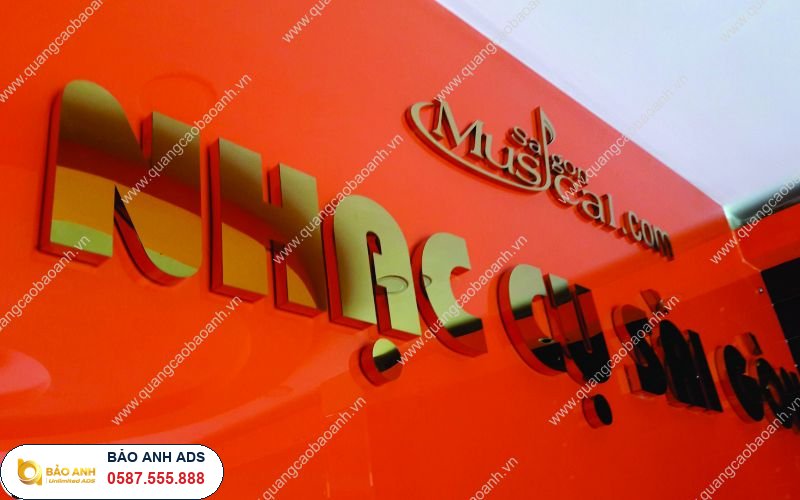 Biển quảng cáo ốp nhôm Aluminium ngoài trời tại Hải Dương
