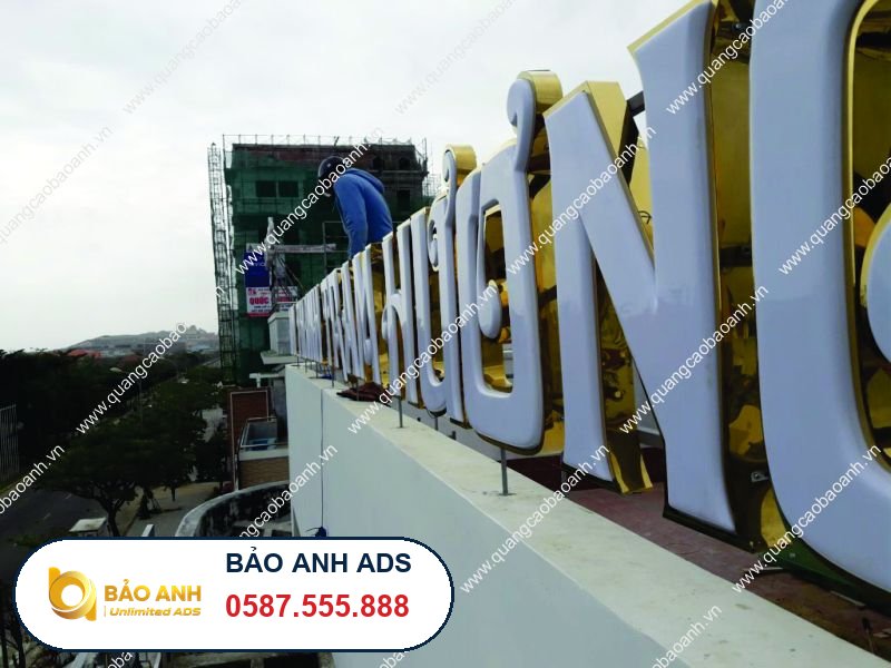 Làm biển quảng cáo tòa nhà tại hải dương