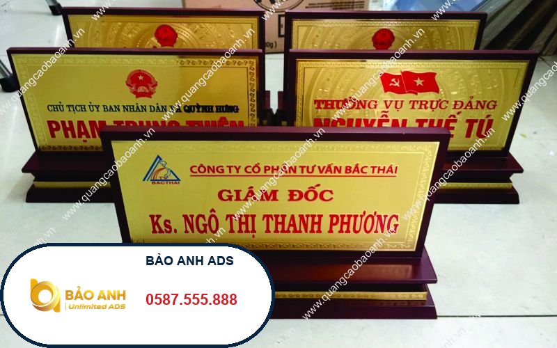 Biển chức danh tại hải dương
