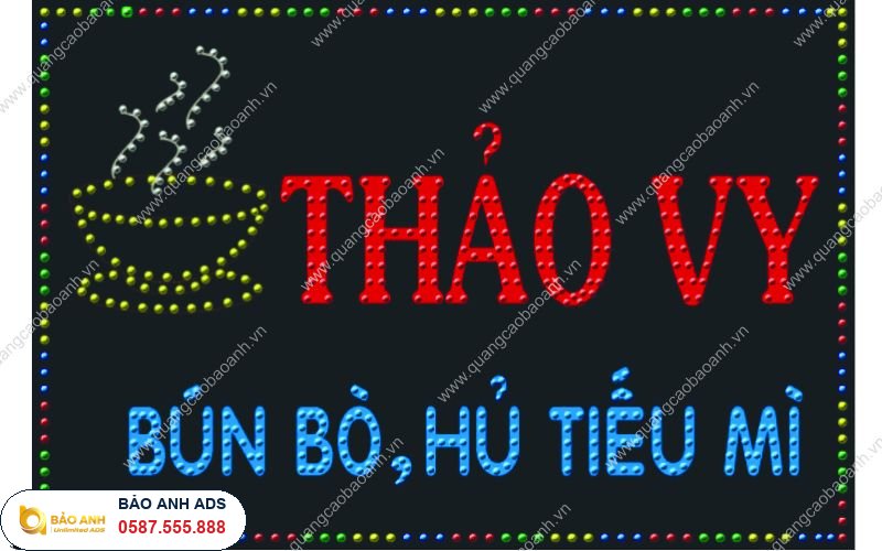 Biển led ma trận Bảo Anh thi công