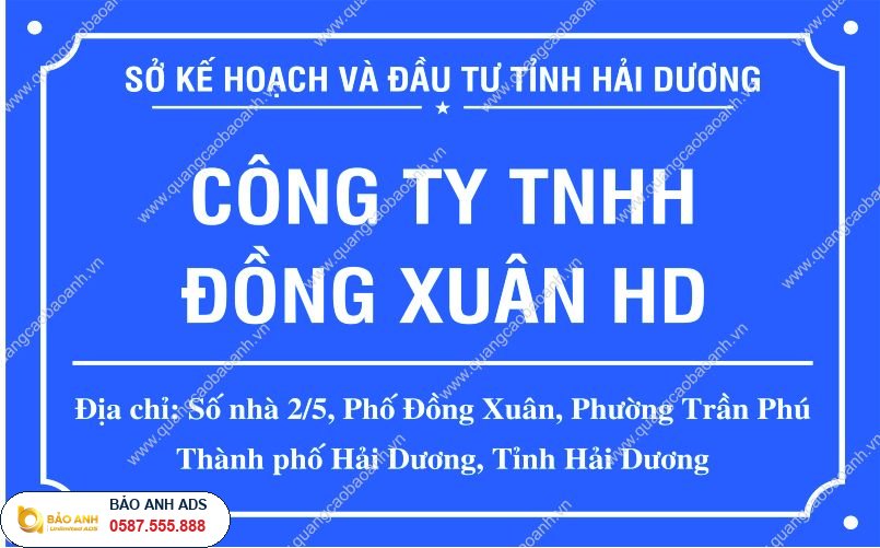 Thi công biển quảng cáo công ty uy tín tại Hải Dương